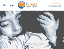 Tablet Screenshot of migrationoptions.com.au